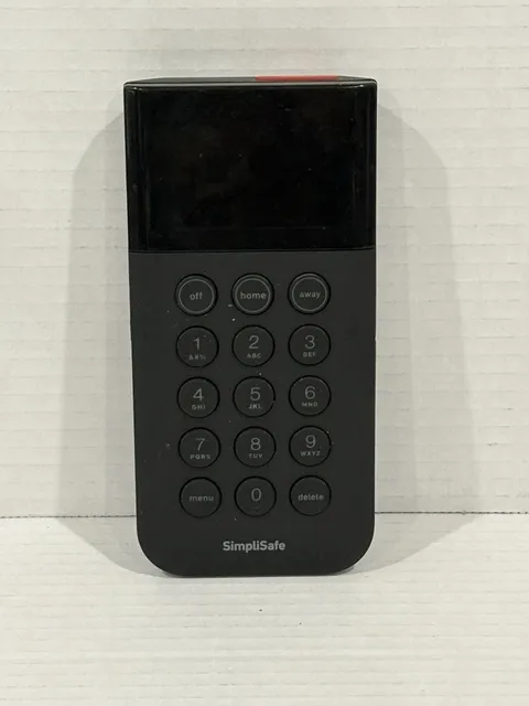 SimpliSafe KP3 Home Security System Keypad Remote Black Model SSKP3 Tested