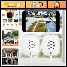 2 Pack 3MP 2K WiFi Indoor Security Cameras, Color Night Vision, Motion Detection