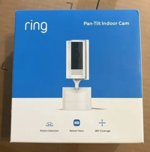 Ring Pan‑Tilt Indoor Cam (newest version) – White – 360° View – Brand New