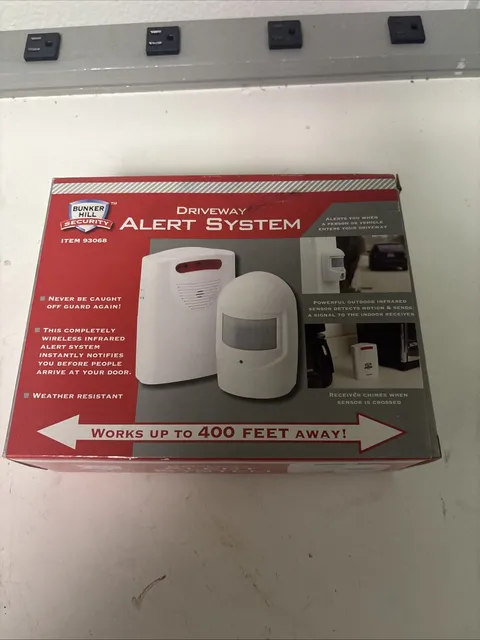 Bunker Hill 93068 Wireless Driveway Alarm Alert Security System New 