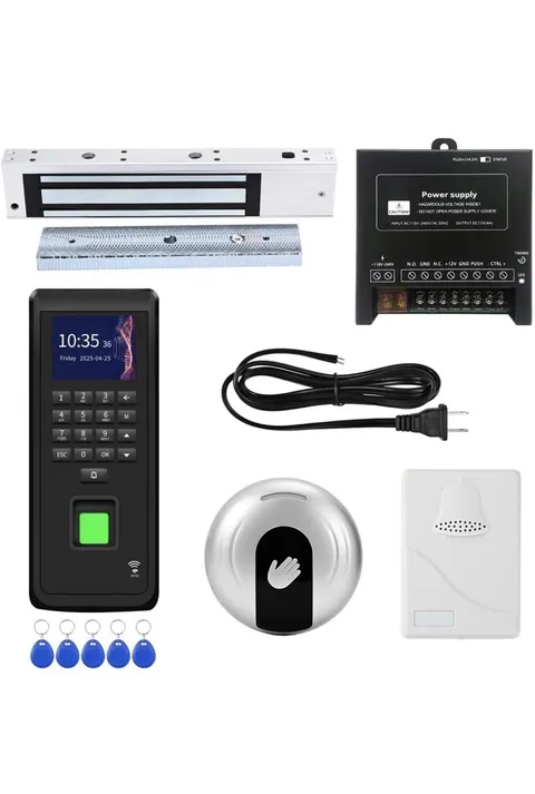 Biometric Access Control System with Fingerprint Scanner, LCD Display Keypad,