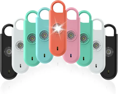 140Db Personal Safety Alarm for Women 9Pack Self Defense Keychain | Super Loud S