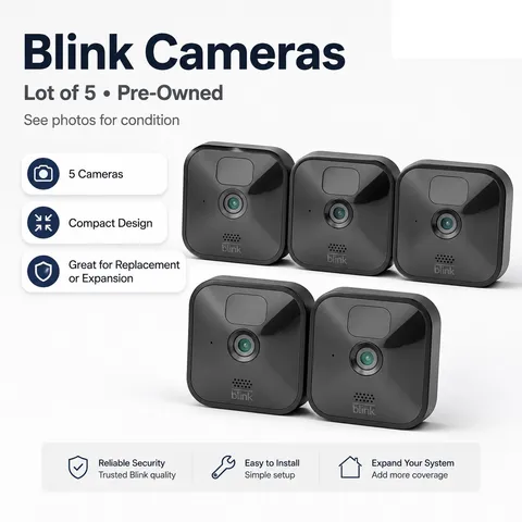 BLINK XT2 Wireless Security Bundle - 5 Blink XT2 Cameras