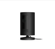 RingStick Up Cam Plug-In - Indoor/Outdoor Smart Security Camera Black