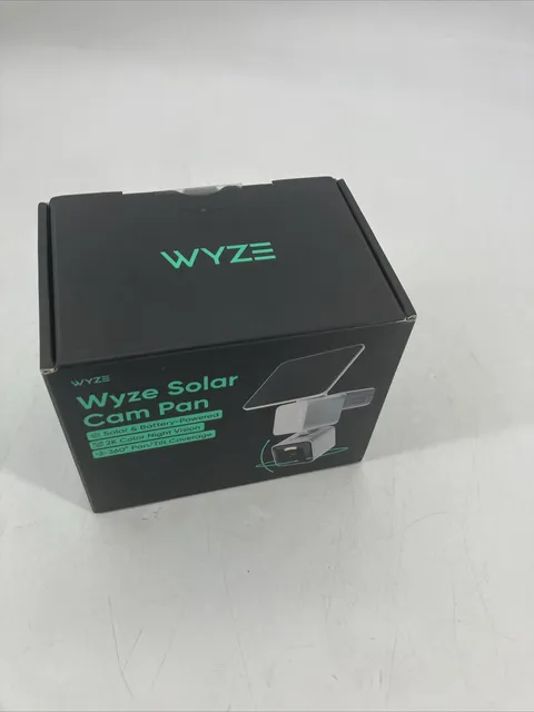 WYZE Solar Cam Pan (Flagship Model), AI Security Cameras Wireless White 