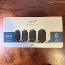 Arlo Pro 6th Gen 2K HDR (6th Gen, 2025) Wireless Outdoor Security Camera 4 Cam