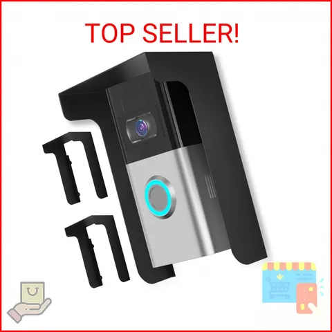 2 Pack Doorbell Cover,Doorbell Cover Weatherproof,Metal Doorbell Cover Plate,Com