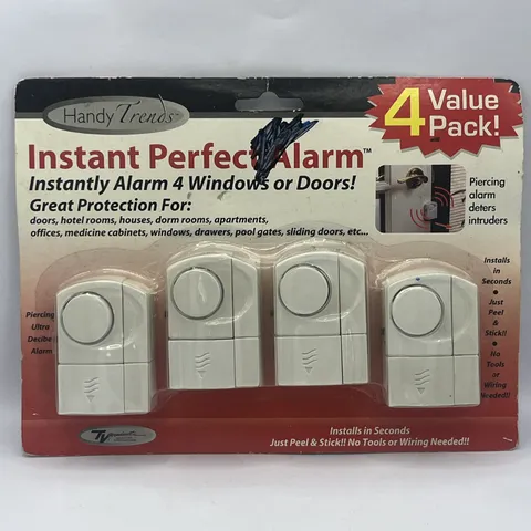Handy Trends Instant Perfect Alarms 4 Pack Doors or Windows Fast Install Loud 