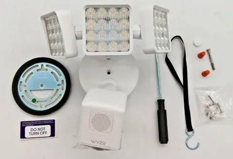 Wyze Cam Floodlight Pro 3000 Lumen LEDs 180° View 2K HD Outdoor Hardwired