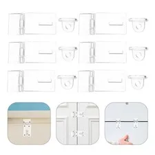 Transparent Acrylic Buckle Hasp Durable for Cabinet and Box Locking Securely