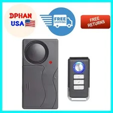 Effortless Security: Wireless 110dB Vibration Alarm with Remote Control Access