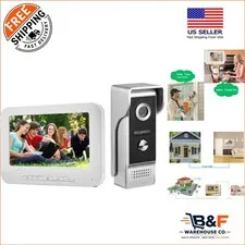 Durable 7-Inch Video Doorbell with Outdoor IR Camera and Wireless Connectivity