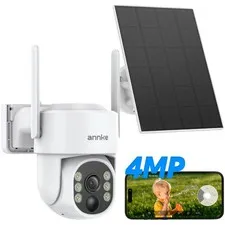 4MP Solar Security Cameras Outdoor Wireless, 9000mA Battery for WiFi Camera, ...