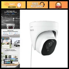 5MP PoE Outdoor Dome Security Camera with IR Night Vision - Weatherproof Surveil