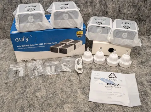 4 Pack eufy SoloCam S220 2K Solar Powered Wireless Outdoor Security Cam 🔥New🔥
