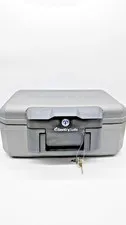 SentrySafe 1210 Fireproof Key Lock Security Chest Safe 0.18 Cu Ft - Portable