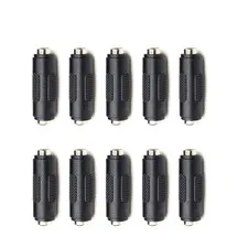 10Pack DC Power Female to Jack Adapter 2.1x5.5mm Connector For Black