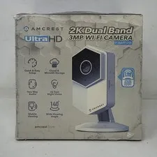 New Amcrest IP3M-HX2W UltraHD 2K Dual-Band WiFi IP Security Camera Night Vision