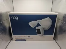 Brand NEW Ring Floodlight Cam Wired Pro 2K Video Wi-Fi 3D Motion Camera White