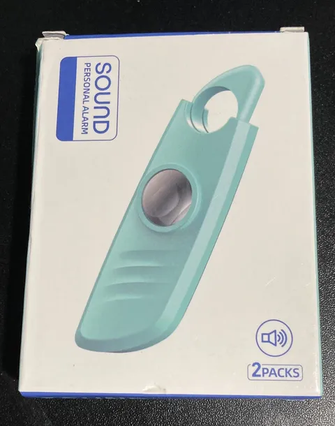 2 Personal Safety Alarm for Women 140db Siren, Light & Key Chain~MINT GREEN