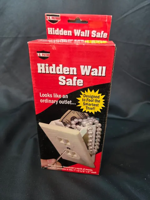 Hidden Wall Safe Security Electrical Outlet Keys Vault Secret Hide Valuables NEW