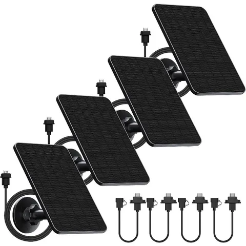 4 Pack Solar Panel for Blink Outdoor 2K+/4(4th Gen)/(3rd Gen) XT3 | and for XT2