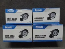 NEW LOT (4) Zmodo CMOS Bullet Outdoor Camera Color IR 480 CCTV ZMD-CBR-BBB23NM