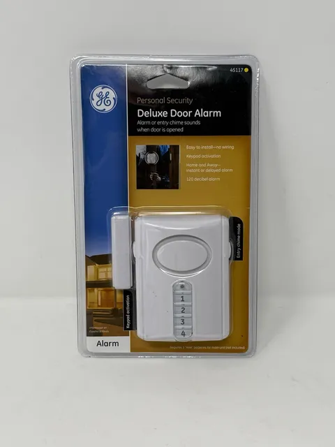 GE Personal Security Deluxe Door Alarm, Factory Sealed Package, Model 45117 New!