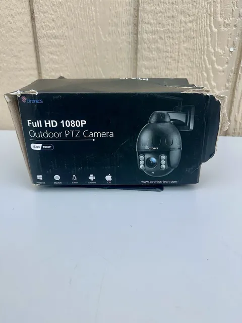 Ctronics Home Security Camera CTIPC-285C Outdoor PTZ WiFi 1080P HD New Open Box
