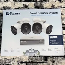 Swann Smart Security System 1080p 4-Cam 8CH DVR 1TB Hard Drive