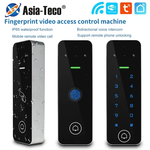 Video Intercom Access Control Keypad Visual Doorbell Tuya Smart WiFi RFID Digit 