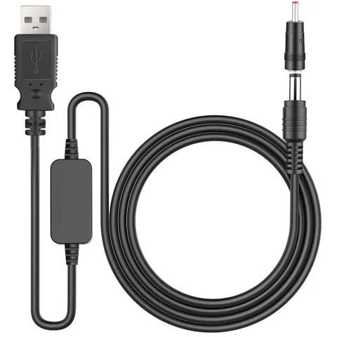 USB to 12V Step Up Converter Cable（3.3ft）, 5V to 12V DC Power Cable with 5.5x...