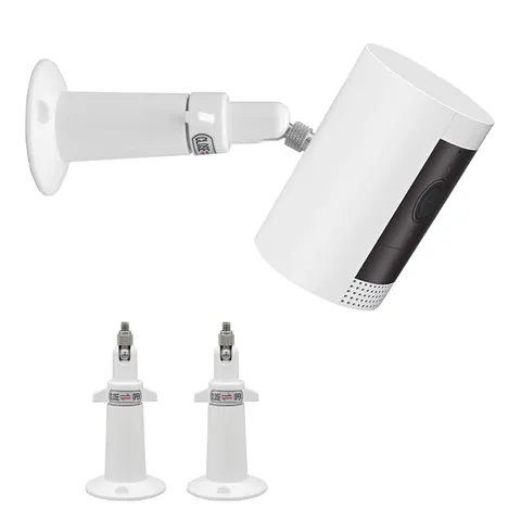 (Metal 2 Pack) 360 Degrees Adjustable Security Wall Mount for Ring Stick Up C...