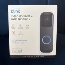 Blink Smart WiFi Video Doorbell Sync Module 2 Black