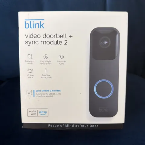 Blink Smart WiFi Video Doorbell Sync Module 2 Black