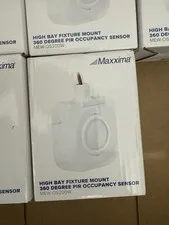 Maxxima Wired 360° PIR High Bay Fixture Mount Occupancy Sensor White 120-277V