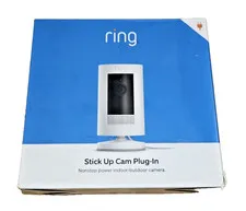 Ring Stick Up Cam Plug-In Indoor/Outdoor Wired 1080p Night Vision Alexa NEW