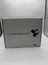 NEW Blink Wired Floodlight Camera HD Smart Security Cam Alexa Sealed - Black