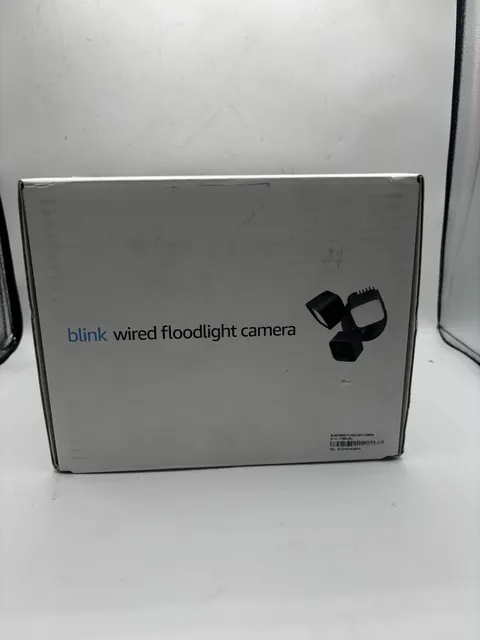 NEW Blink Wired Floodlight Camera HD Smart Security Cam Alexa Sealed - Black