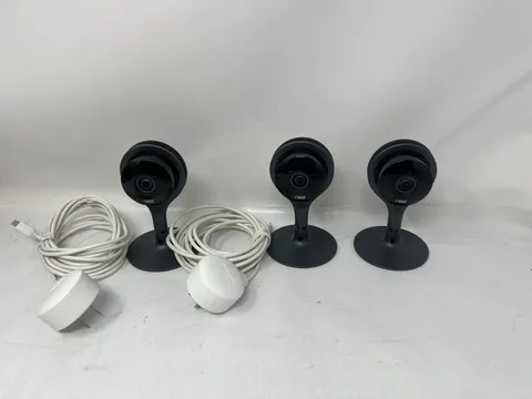 Google Nest Cam Indoor Security Camera A0005 (1st Gen) Lot Of 3 Tested Work