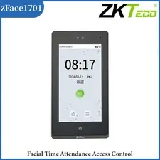 ZKTeco zFace1701 Face Biometric Time Clock Attendance Employees Access Control