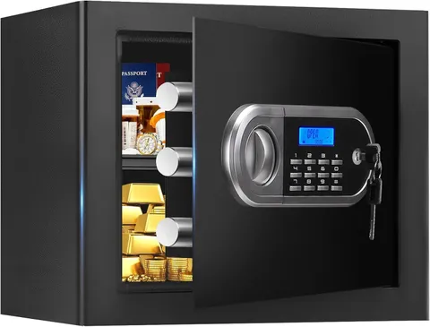 1.3 Cuft Small Fire Proof Safe Home Documents Anti-theft Safes Home Use Fire &