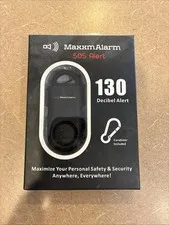 MaxxmAlarm/iMaxAlarm Eco Maxx Portable Personal Security Alarm Matte Black