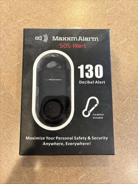 MaxxmAlarm/iMaxAlarm Eco Maxx Portable Personal Security Alarm Matte Black