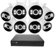 4K Wired NVR Security Camera System, 8 Channels, 8 PoE Cameras, 1TB HDD