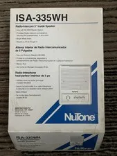 NuTone ISA-335WH Radio-Intercom 5" Inside Speaker White New Open Box
