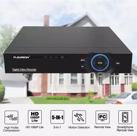 Smart CCTV DVR 4 CH HD 1080P Digital Video Recorder + 4 BNC cables (No HDD)