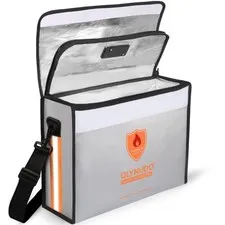 Fireproof Document Bag with TSA Lock - 17x12x5.5" Extra Large Fireproof Box f...