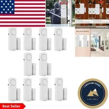 Personal Security Wireless Sensor Alarms for Doors & Windows - 10 Pack