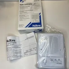 NuTone ISA-335WH Radio-Intercom 5" Inside Speaker White New Open Box